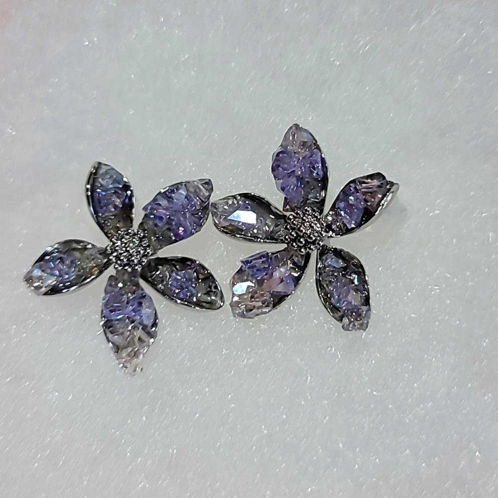 Beautifull Crystal Earrings Stainless Steel